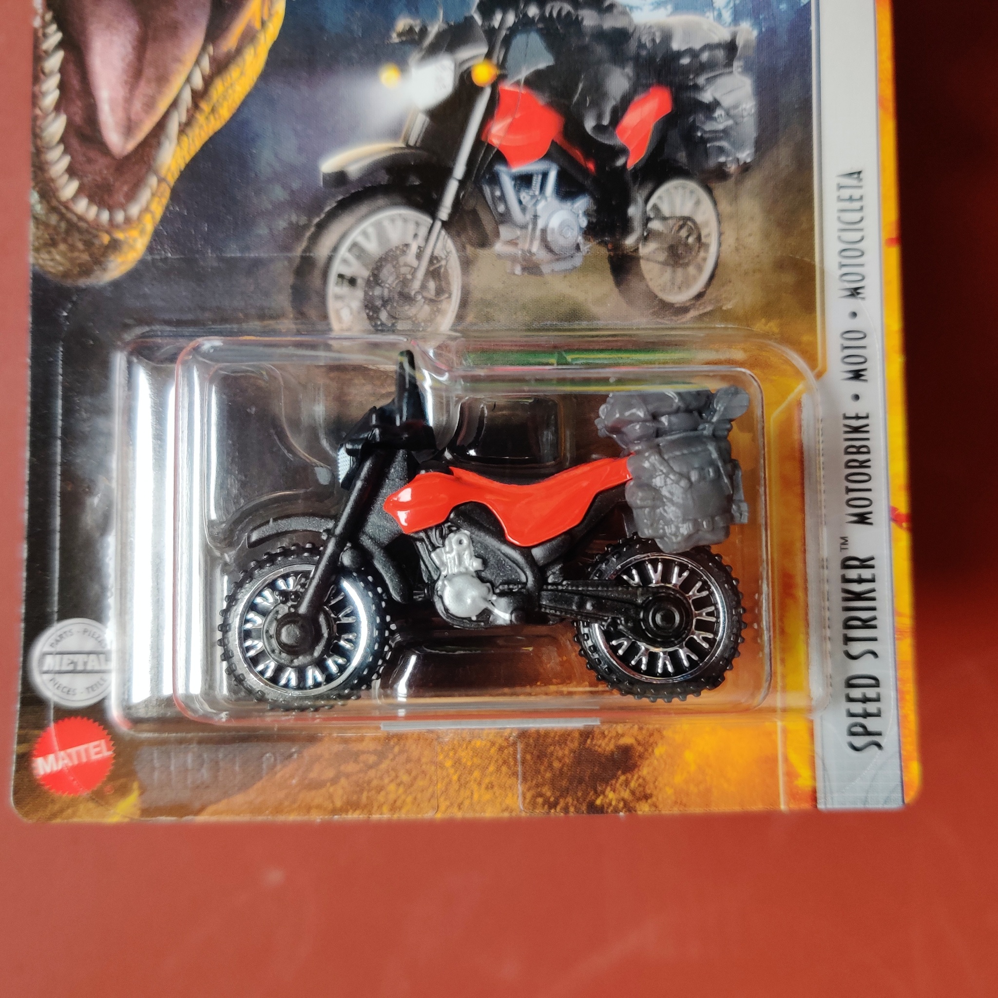 Skala 1/64 Matchbox: Speed Striker Motorbike Motorcykel "Jurassic World"