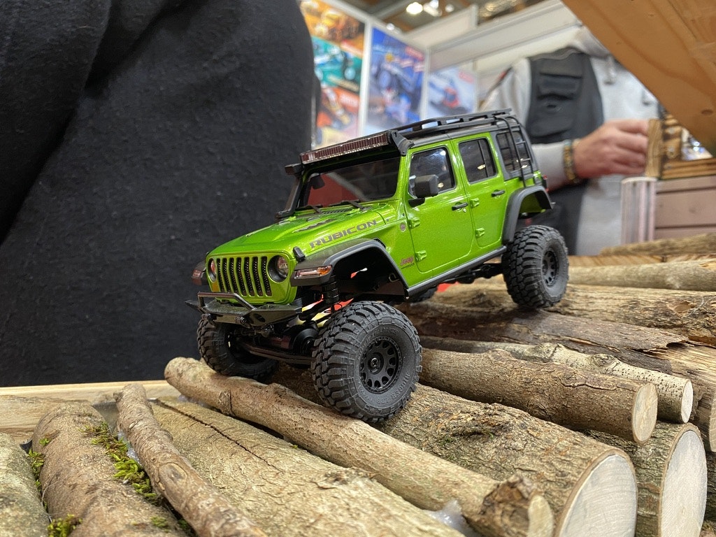 Skala 1/24 Mini-Z 4X4 MX-01 Jeep Wrangler Rubicon Green (KT531P) fr Kyosho