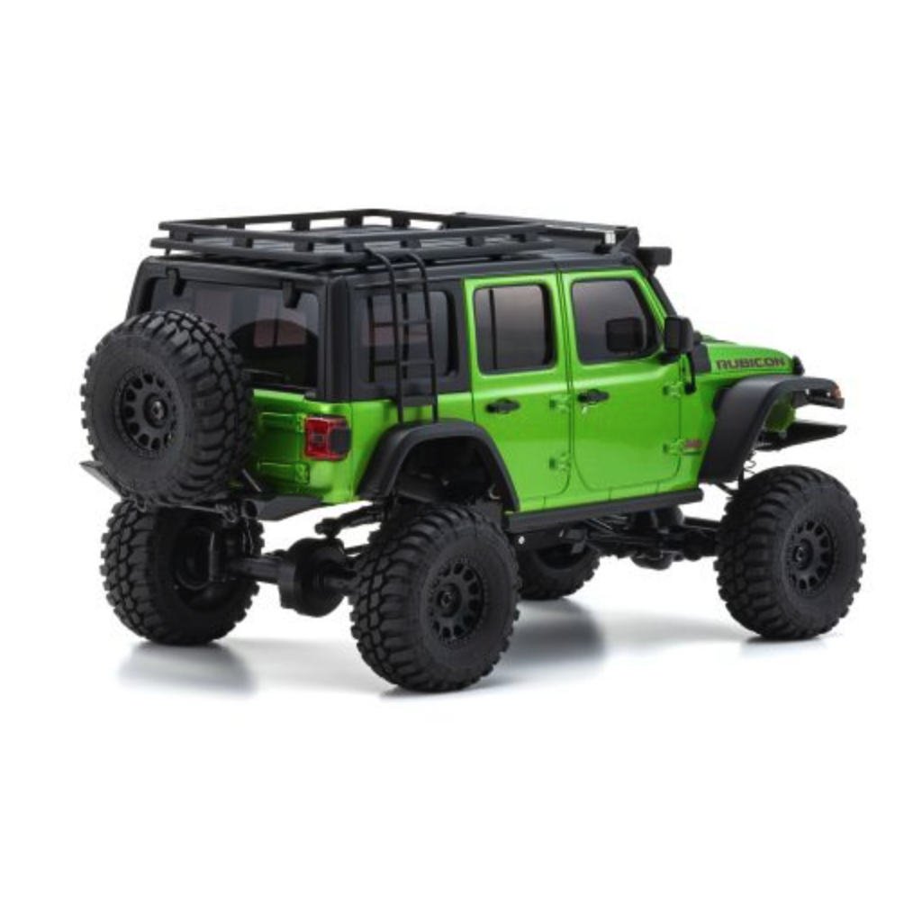 Skala 1/24 Mini-Z 4X4 MX-01 Jeep Wrangler Rubicon Green (KT531P) fr Kyosho