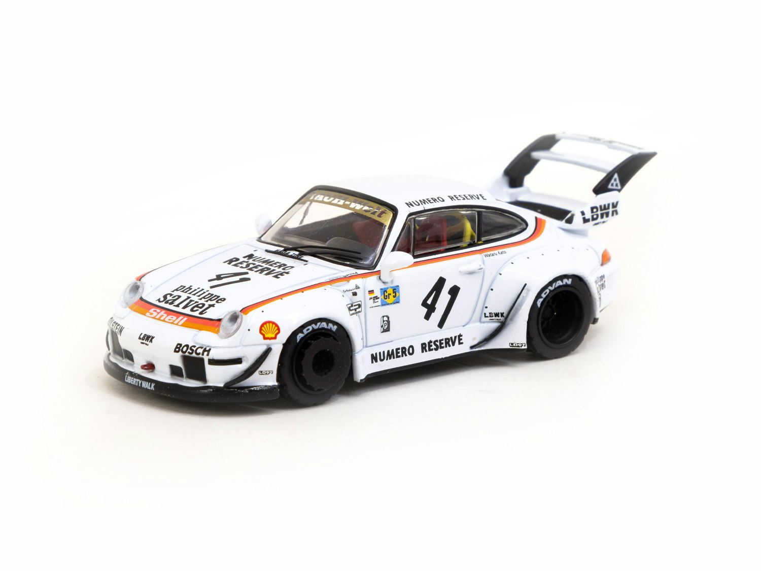 Scale 1/64 Numero Reserve 41 Truck, LBWK + RWB 993, Porsche TARMAC - Special Edition