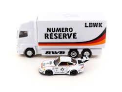 Scale 1/64 Numero Reserve 41 Truck, LBWK + RWB 993, Porsche TARMAC - Special Edition