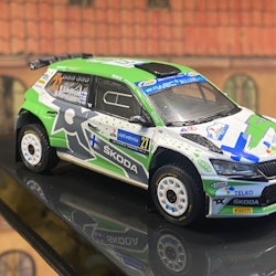 Scale 1/43 Škoda Fabia Rally2 EVO, Rally Estonia, E.Lindholm/R.Hämäläinen fr IXO Models