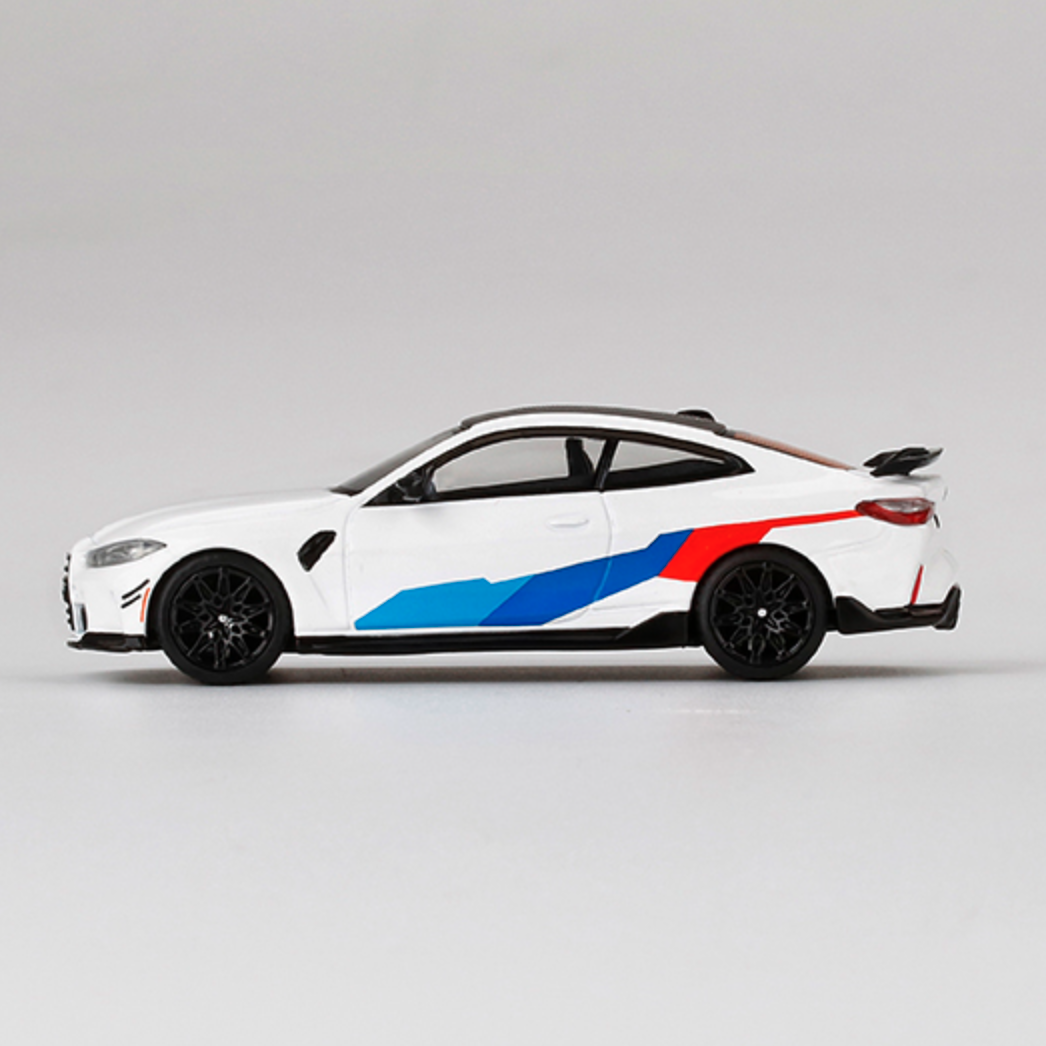 Scale 1/64 BMW M4 M-Performance (G82) Alpine White for Mini GT