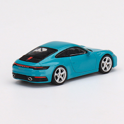 Skala 1/64 - Porsche 911 (992) Carrera S Miami Blue - från MINI GT