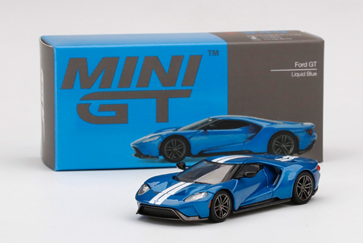 Scale 1/64 - Ford GT Liquid Blue for MINI GT