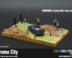 Skala 1/64 Diorama "Country Side" Grass- version m figurer fr BM Creations