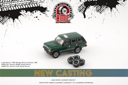 Skala 1/64 1992 Range Rover Classic LSE, Green LHD w off road tires.fr BM Creations