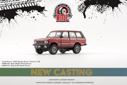 Skala 1/64 1992 Range Rover Classic LSE, Red LHD w off road tires.fr BM Creations
