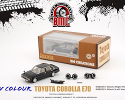 Skala 1/64 Toyota Corolla E70, Black fr BM Creations