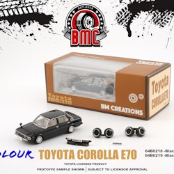 Skala 1/64 Toyota Corolla E70, Black fr BM Creations