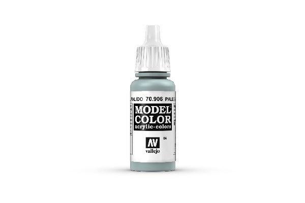NYHET! Vallejo Model Color, akrylfärg flaska 17ml: Matt Pale Blue / Blek Blå 70906