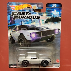 Scale 1/64 Hot Wheels PREMIUM - Fast & Furious - Chevy Camaro Offroad '67