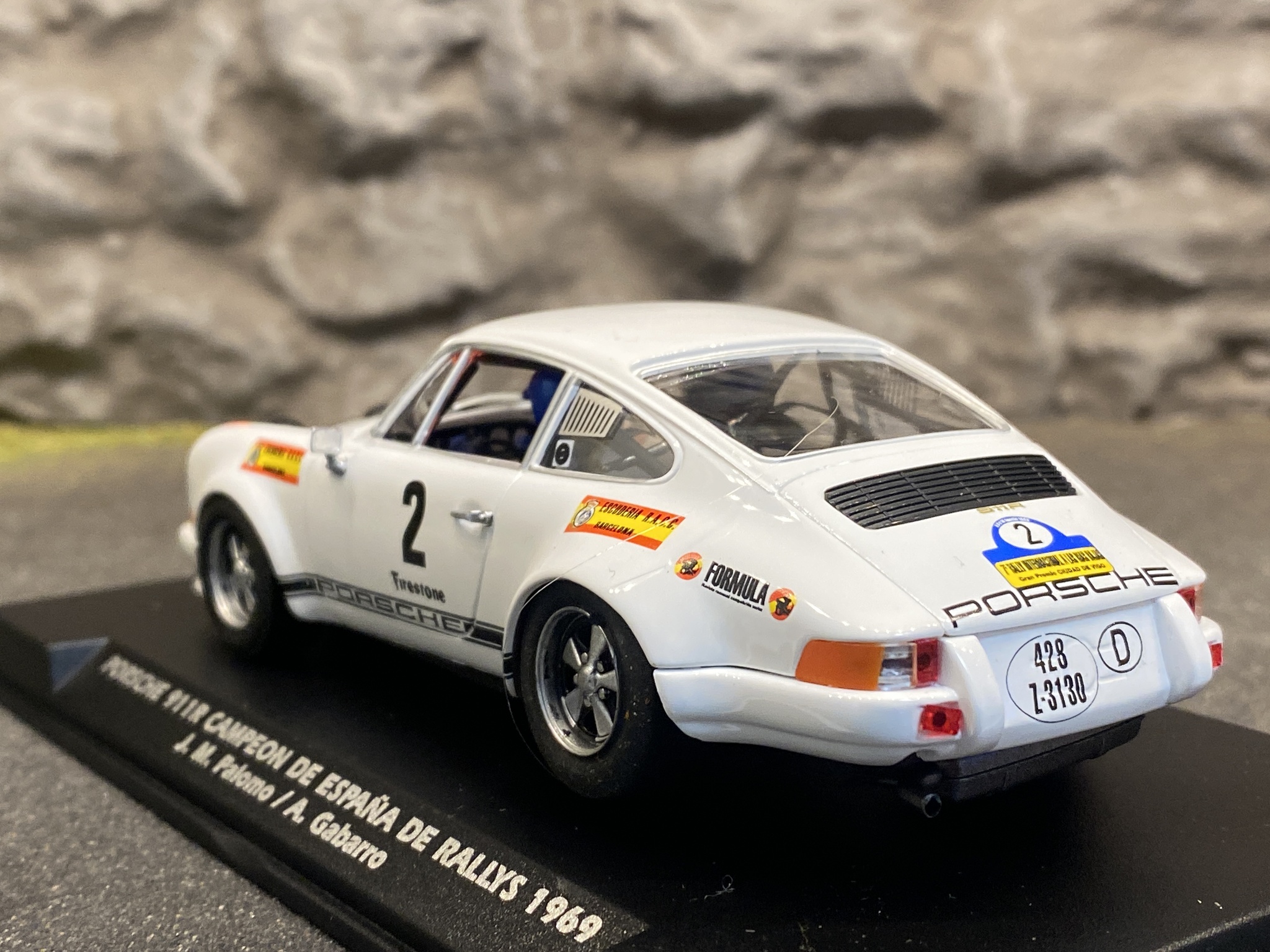 Skala 1/32 Analog FLY Bil till Bilbana: Porsche 911R #2 Rally Lugo 1969 Lim Ed. 350ex