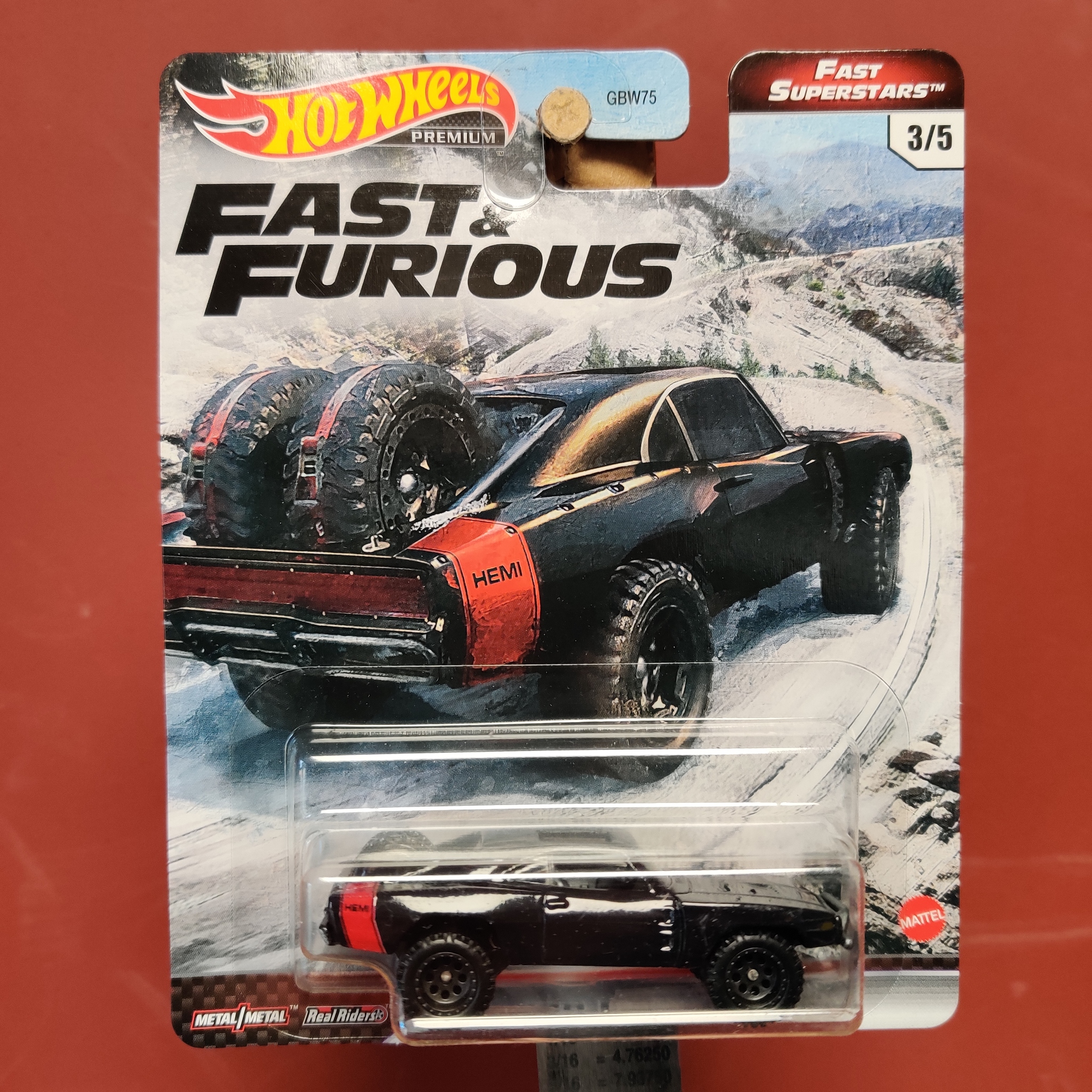 Skala 1/64 Hot Wheels PREMIUM "Fast & Furious" - Dodge Charger 70'