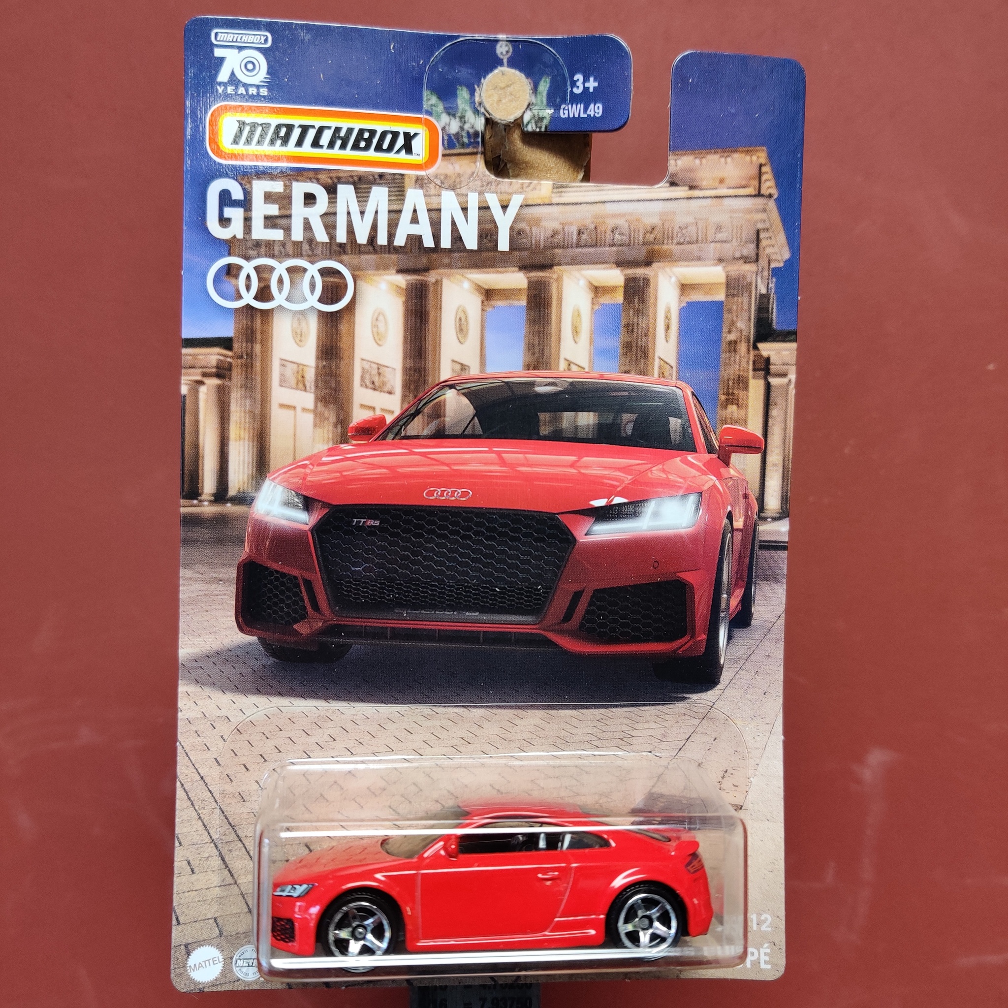 Skala 1/64 MATCHBOX - Germany - Audi TT RS Coupé 2019