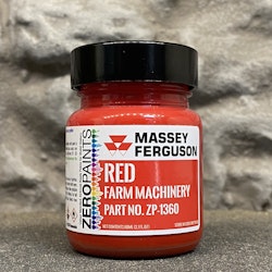 Zero Paints, akrylfärg flaska 60ml: Massey Ferguson röd, Farm Machinery ZP-1360