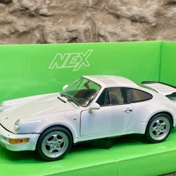Scale 1/24 1974 Porsche 911 Turbo 3.0, white from Nex models / Welly