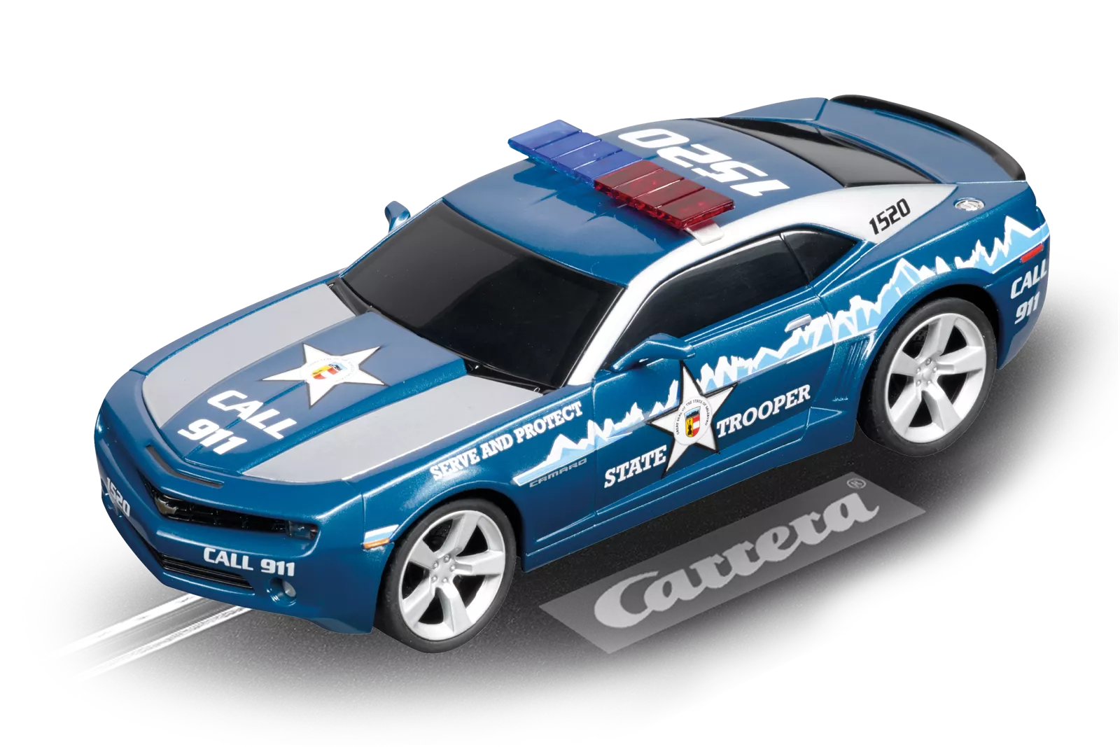 Skala 1/32 Digital/Analog bil till bilbana fr Carrera: Chevrolet Camaro "State Trooper"