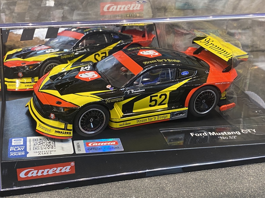 Scale 1/32 Analog slotcar from Carrera: Ford Mustang GTY #52