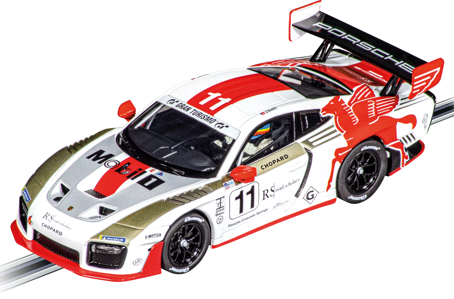 Skala 1/32 Analog bil t bilbana fr Carrera: Porsche 935 GT2 J. Zwart #11 Pikes Peak, 2020