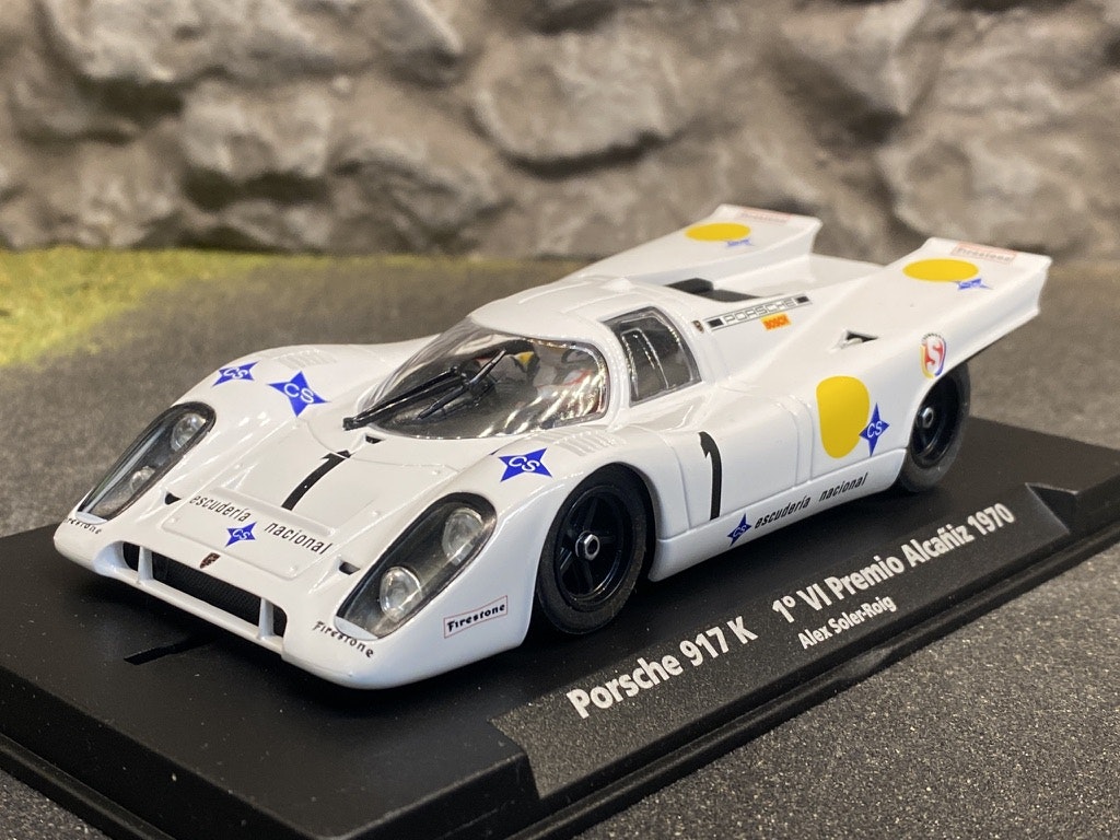 Skala 1/32 Analog FLY slotcar/ Bil t Bilbana: Porsche 917 K 1# VI Premio Alcaniz 1970