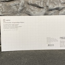NOCH 56723 Gatsten/Paving stone - 3D Cardboard Sheet 25x12,5 cm f H0 & TT