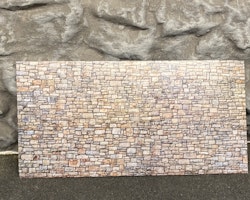 NOCH 56640 Huggen stenmur/Quarry stone wall - 3D Cardboard Sheet 25x12,5 cm f H0 & TT