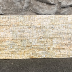 NOCH 56642 Kalkstensmur/Lime Stone wall - 3D Cardboard Sheet 25x12,5 cm f H0 & TT