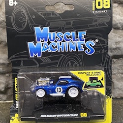 Skala 1/64 Maisto Muscle Machines - 1965 Shelby Daytona Coupe #13 - blue