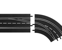 Skala 1/32 & 1/24 Spårväxel/ Lane Change Curve fr Carrera (Digital) 20030365