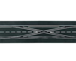 Skala 1/32 & 1/24 Dubbelväxel/ Double Lane Change Section fr Carrera (Digital) 20030347