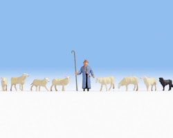 NOCH 15748 Skala H0, Figurer Herde & får/Figures Sheep & Shepherd