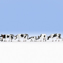 NOCH 15721 Skala H0, Figurer Kor, Svart-Vita/Figures Cows, black-white