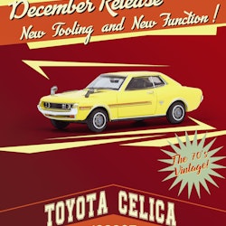 Skala 1/64 Toyota Celica 1600GT (TA22), Yellow fr Inno 64