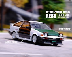 Skala 1/64 TOYOTA SPRINTER TRUENO AE86 "DRIFT CAR" w Carbon Doors fr Inno64