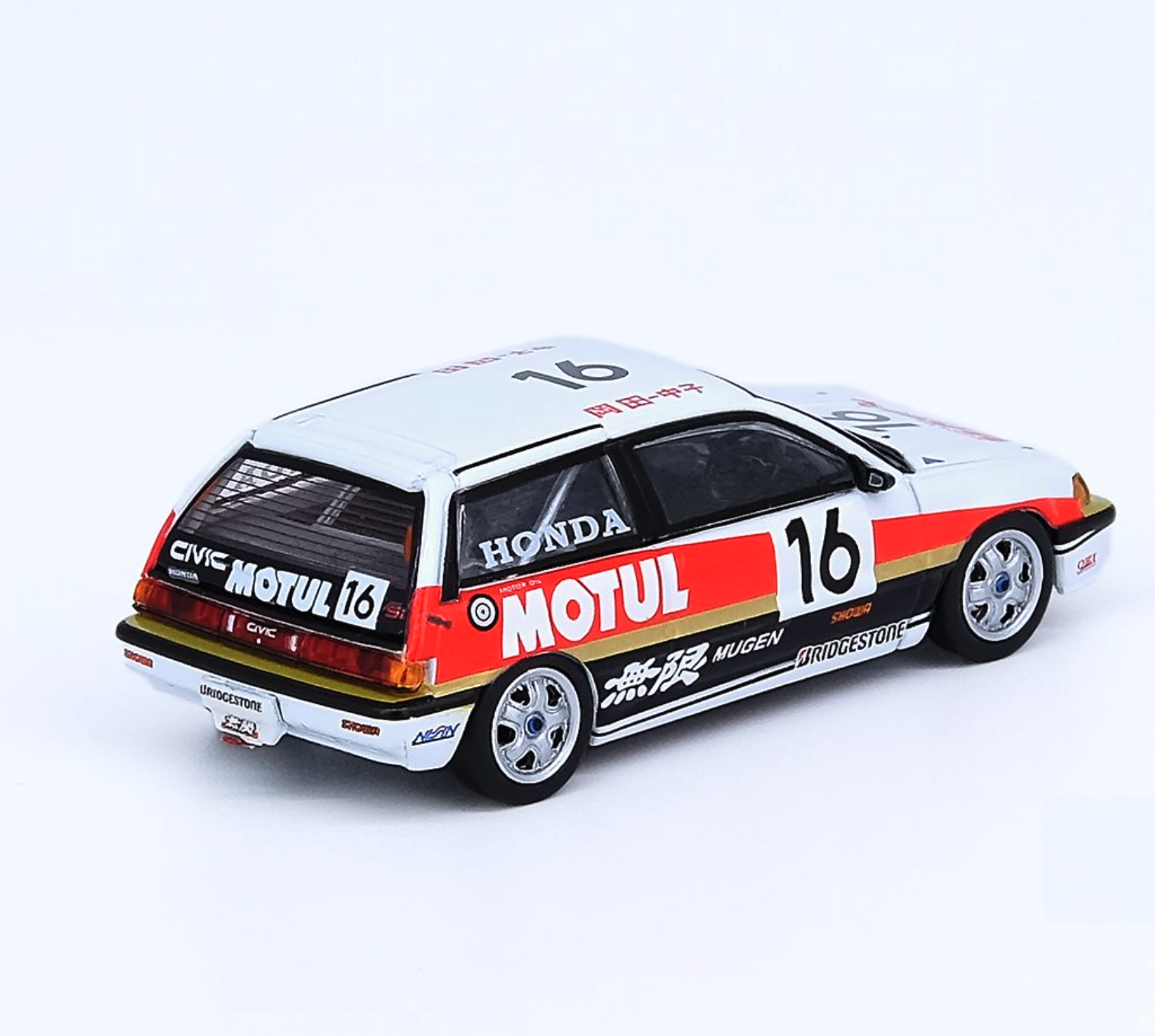 Skala 1/64 HONDA CIVIC E-AT #16 "MUGEN MOTUL" JTCC 1987 fr Inno64