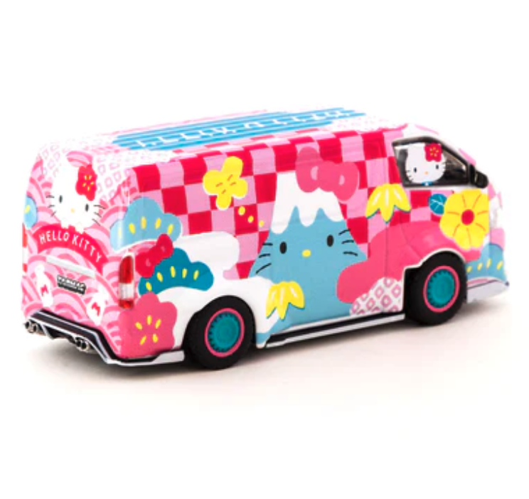 Skala 1/64 Toyota Hiace Widebody - Hello Kitty Capsule Summer Festival fr Inno64