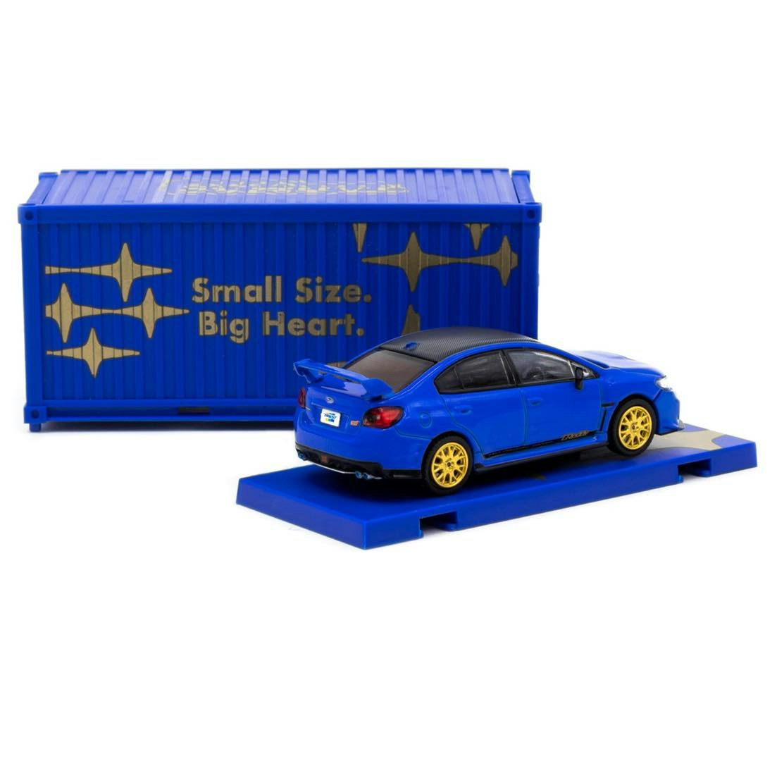 Skala 1/64 Subaru WRX STI EJ20 Final Edition w Container fr Inno64