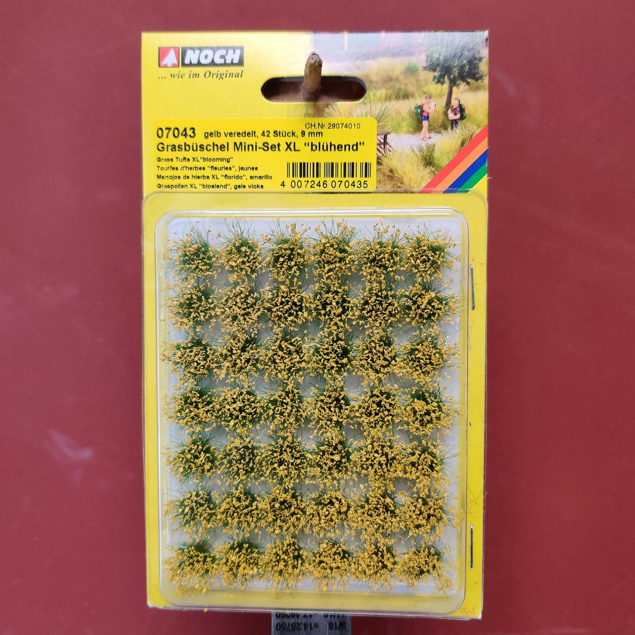 NOCH 07043 Blommande grästuvor XL/Grass Tufts Mini Set XL blooming 42 stycken/pcs