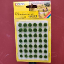 NOCH 07032 Grästuvor mini gröna/Grass Tufts mini green 42 stycken/pcs