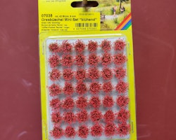 NOCH 07035 Blommande Grästuvor mini/Grass Tufts Mini Set “blooming" 42 stycken/pcs