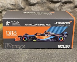 Skala 1/43 McLaren F1 Team MCL36 Australian GP DR#3 w figure fr Bburago 38064 #3