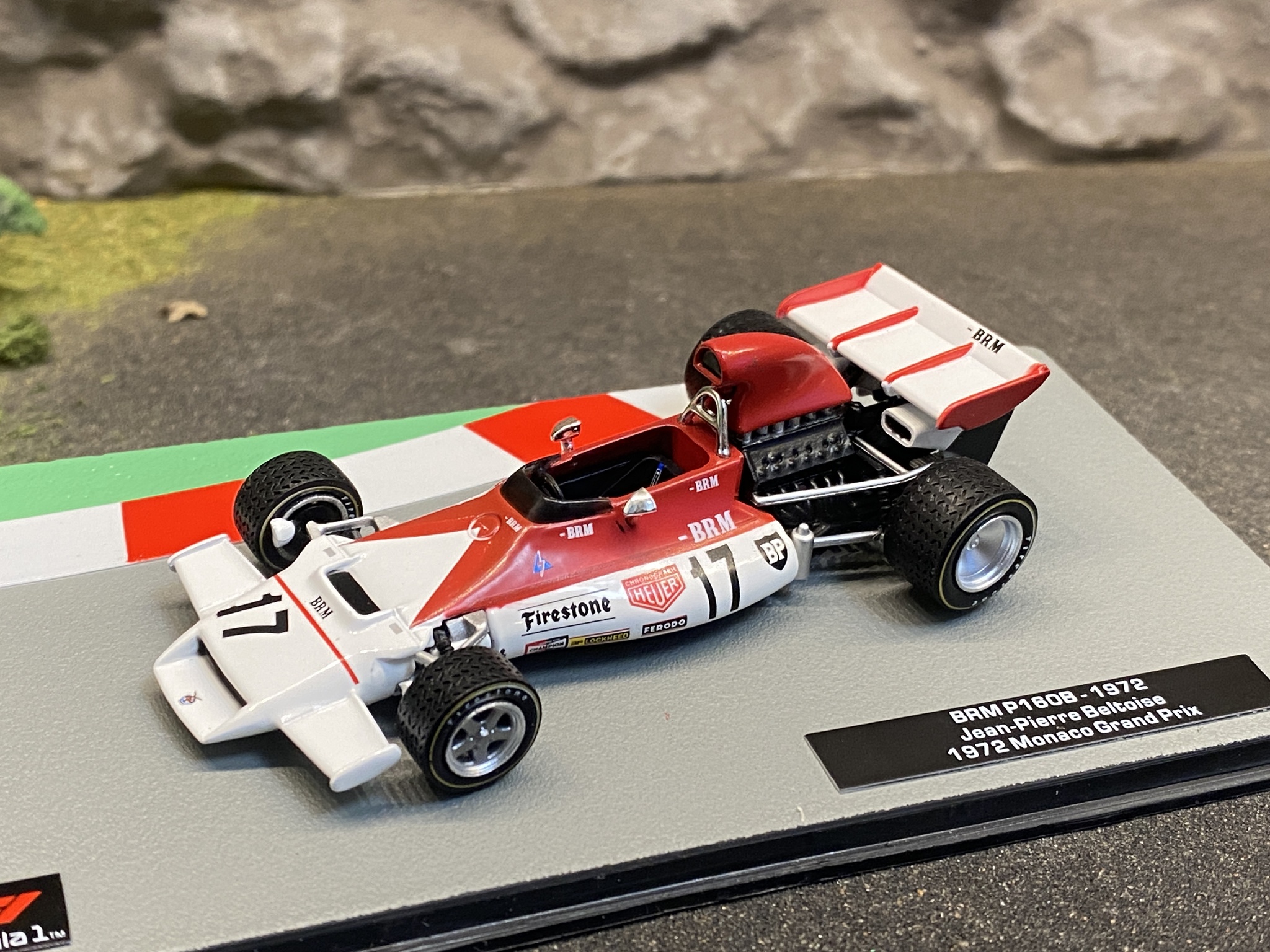 Skala 1/43 Formula 1, BRM P160B - Jean-Pierre Beltouise - 1972 Monaco Grand Prix
