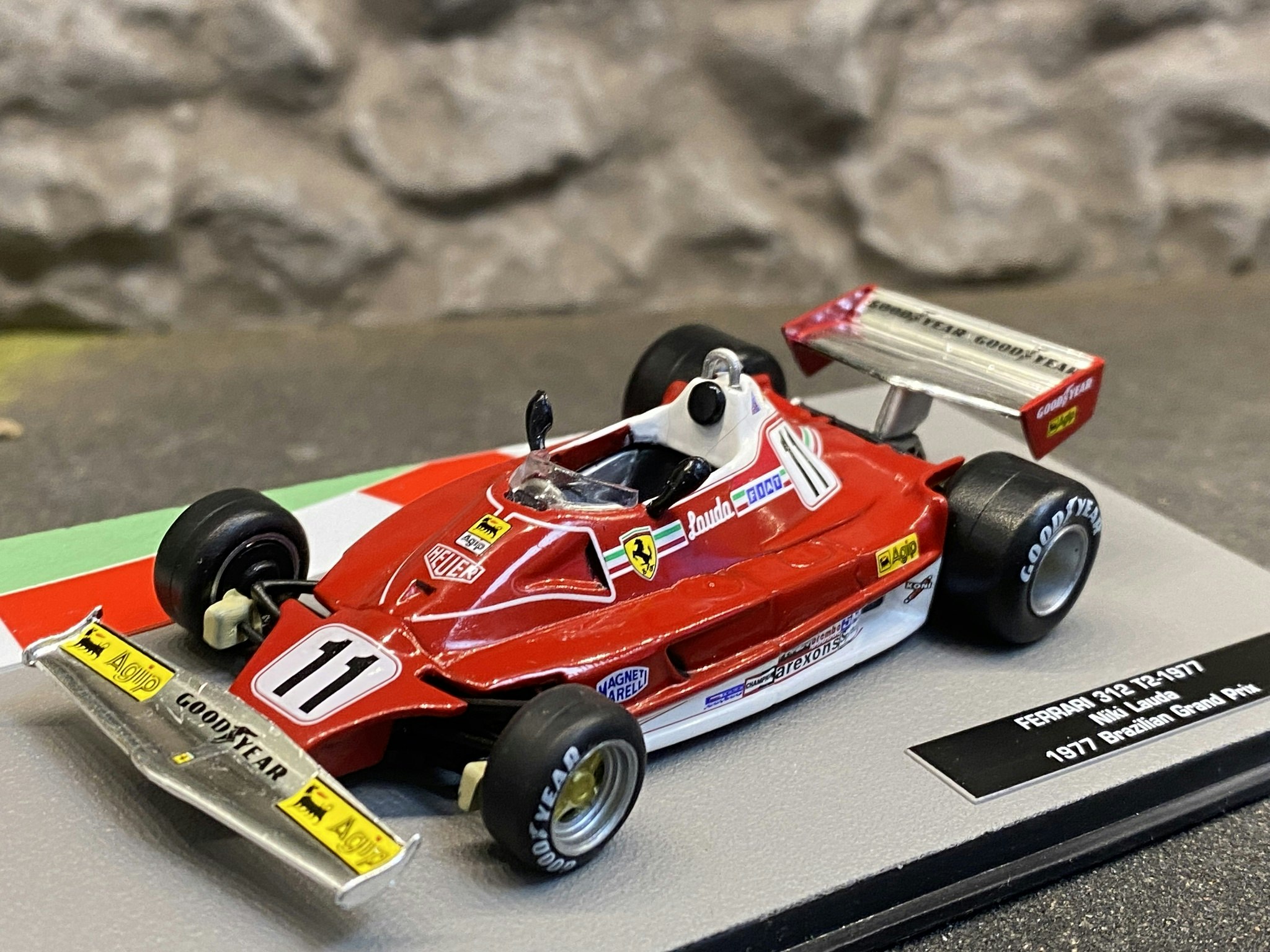 Skala 1/43 Formula 1, Ferrari 312 T2 - 1977, GNiki Lauda, Brazilian GP 1977