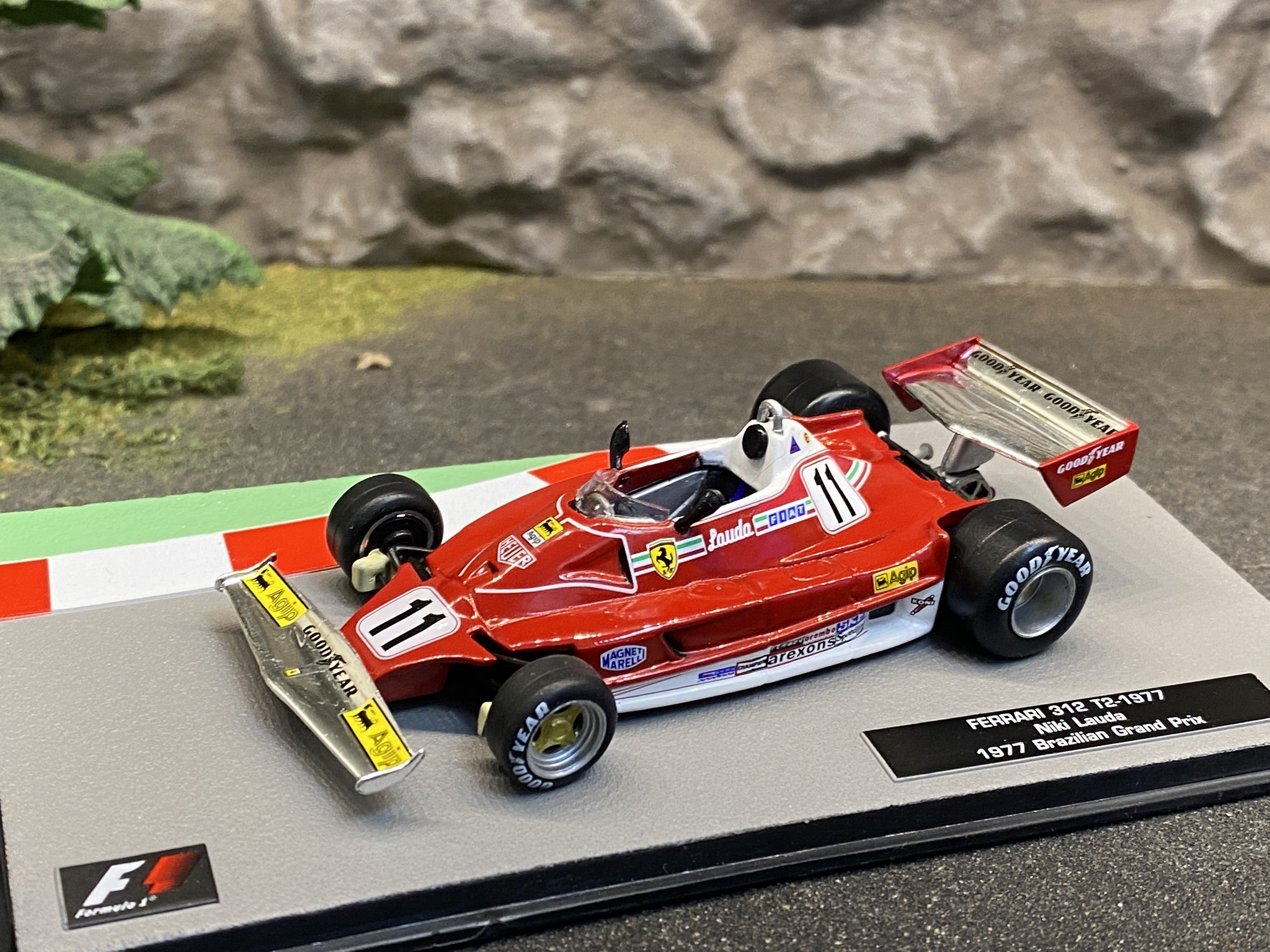 Skala 1/43 Formula 1, Ferrari 312 T2 - 1977, GNiki Lauda, Brazilian GP 1977