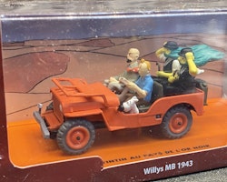 Skala 1/43 Willy's JEEP - Tintin & The black gold fr Atlas Editions