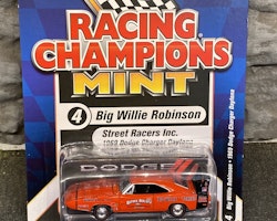 Skala 1/64 1969 Dodge Charger Daytona, Big Willie Robinson fr Racing Champions Mint
