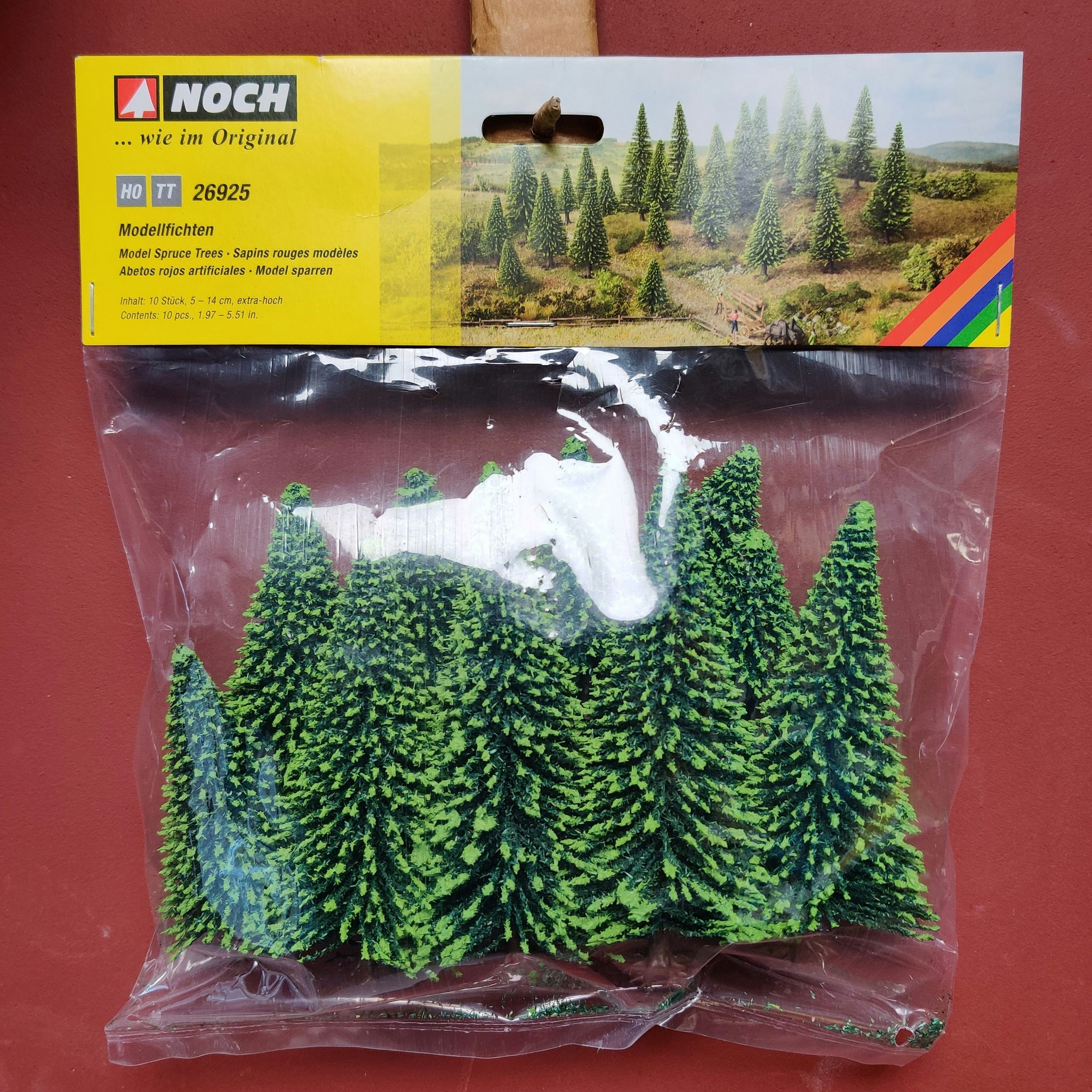 NOCH 26925 H0 TT Granar/Model Spruce Trees 10 stycken/pcs