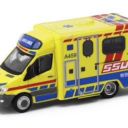 Skala 1/64 Mercedes-Benz Sprinter FL HKFSD Ambulance SSU (A459) fr Tiny Toys