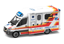 Skala 1/64 Mercedes-Benz Sprinter FL HKFSD Ambulance (A237) fr Tiny Toys